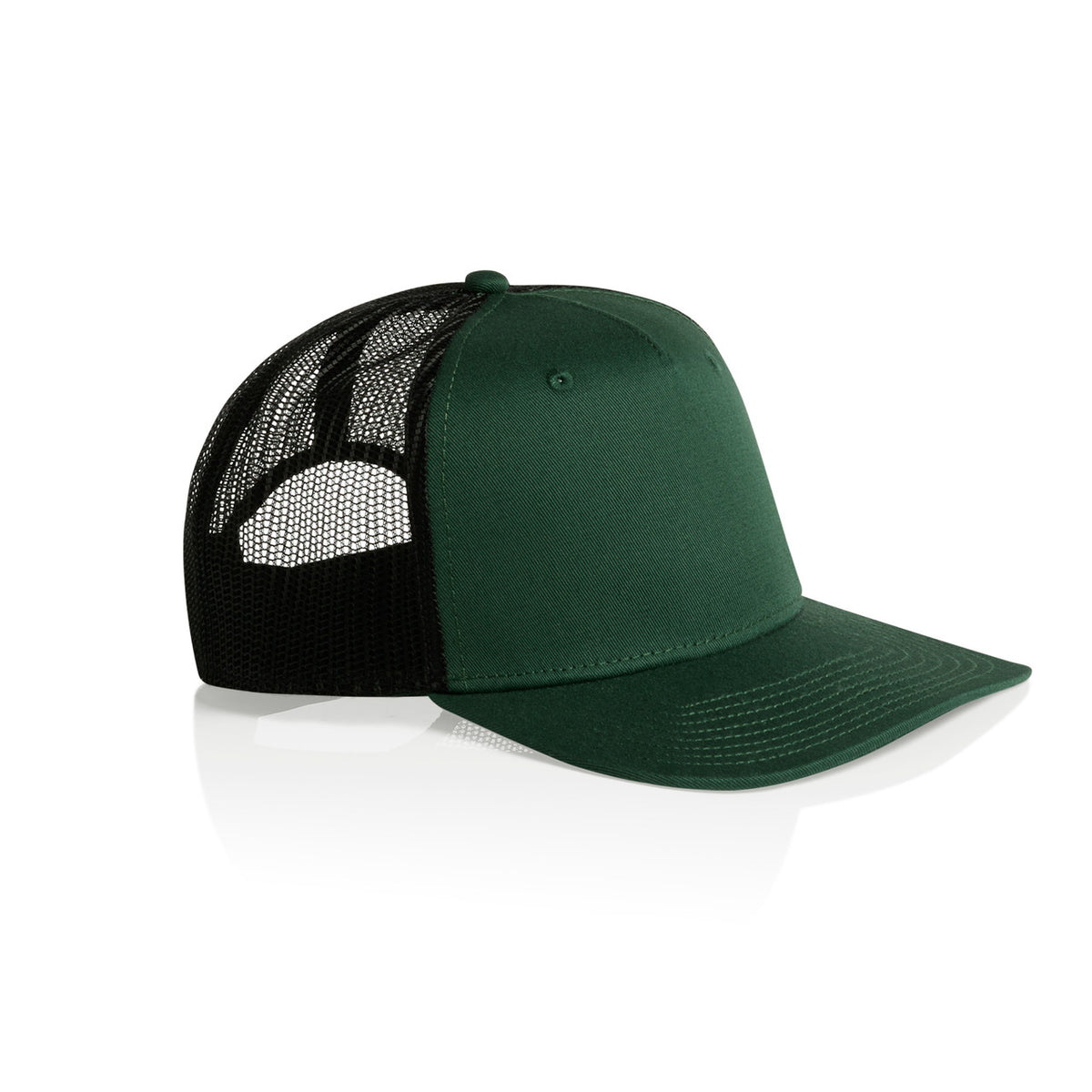 AS Colour Stock Contrast Trucker 1110 – Forest_Green_Black - Side