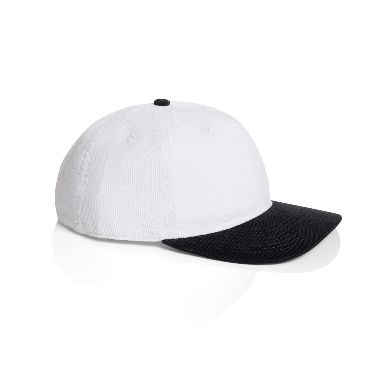 AS Colour Class Cord Two-Tone Cap 1159 – White_Black - Side