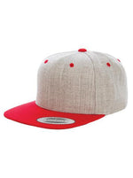 Yupoong 2 Tone 6089MT – Heather Grau-Rot
