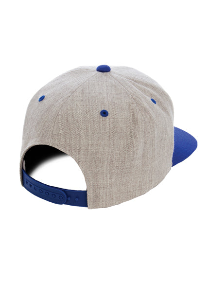 Yupoong 2 Tone 6089MT – Heather Grau-Royalblau