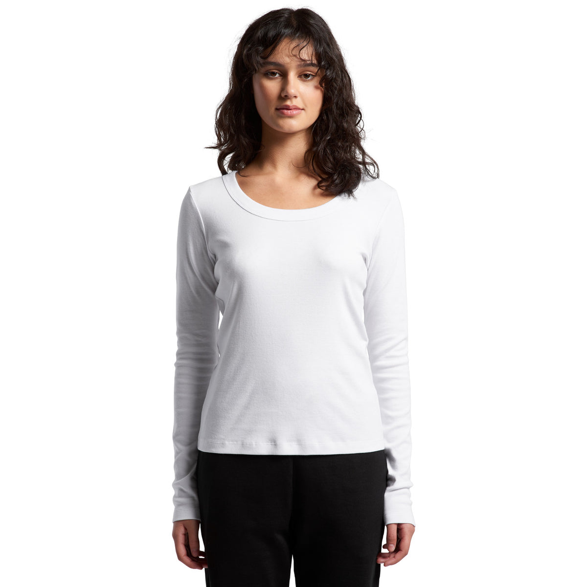 AS Colour Wo's Organic Baby Rib L/S Tee 4075 – Front