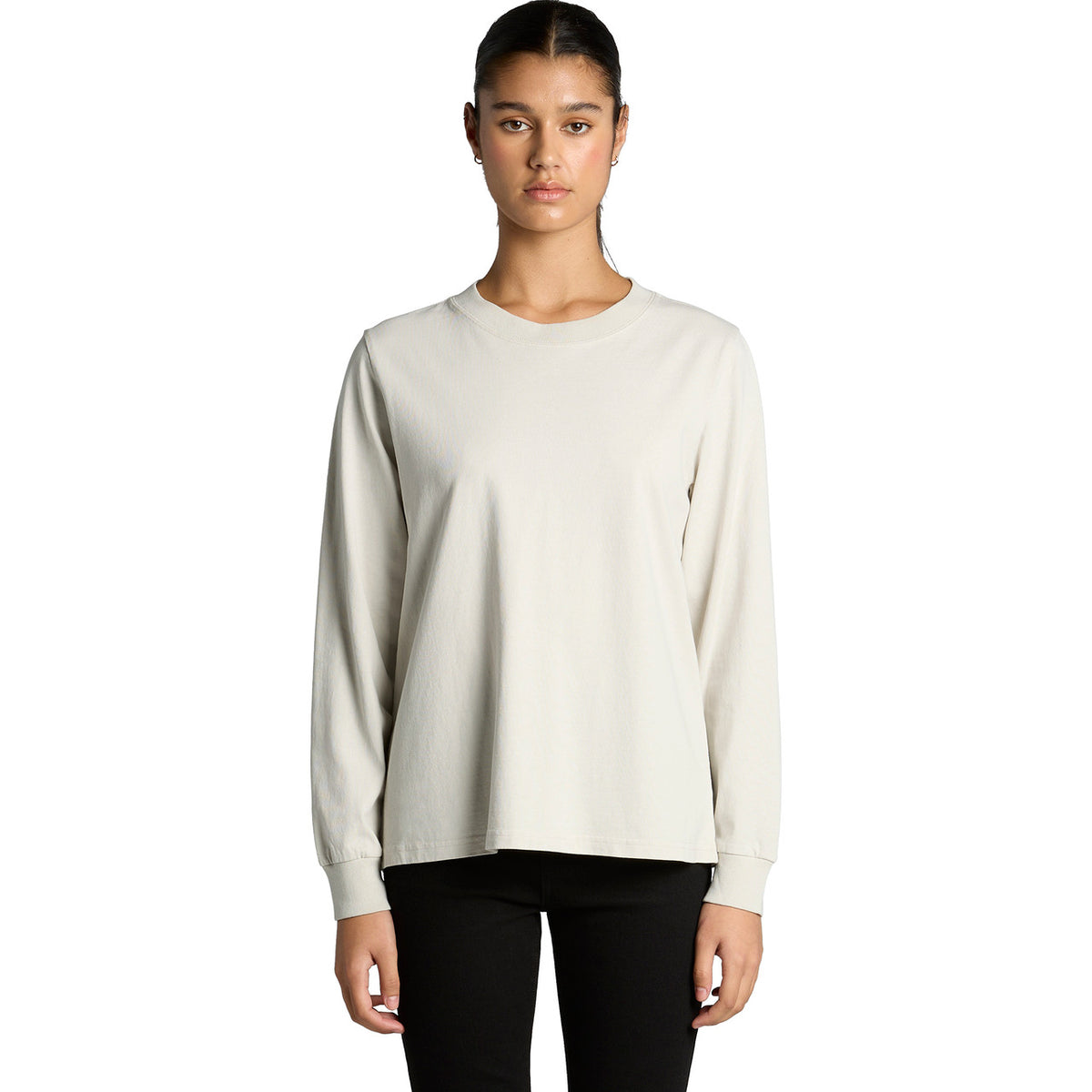 AS Colour Wo's Heavy Faded L/S Tee 4083 – Front