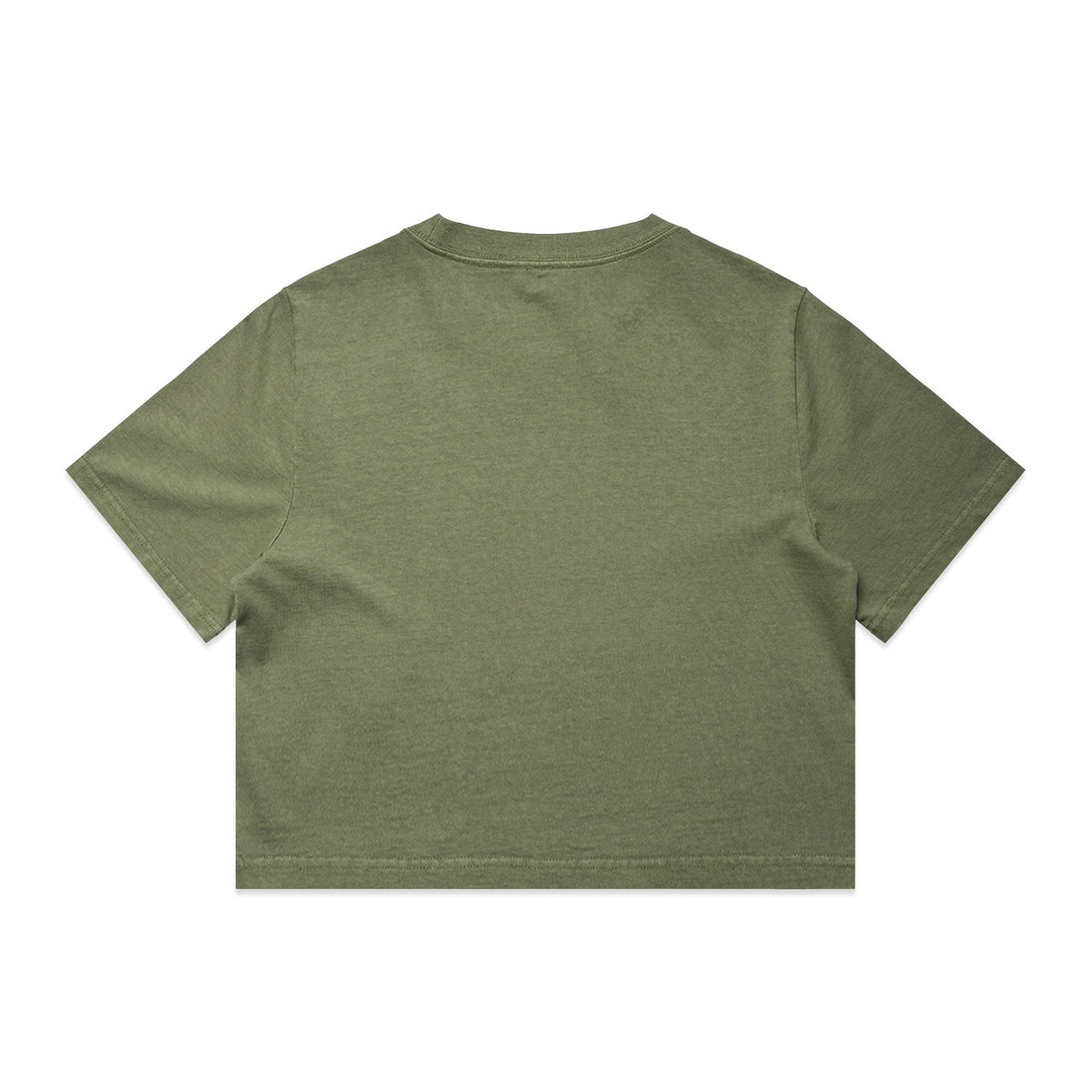 AS Colour Wo's Heavy Faded Crop Tee 4089 – Faded Olive - Back