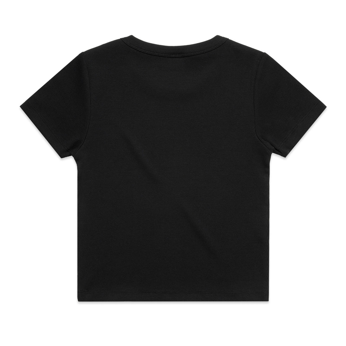 AS Colour Wo's Organic Rib Tee 4092G – Black - Back