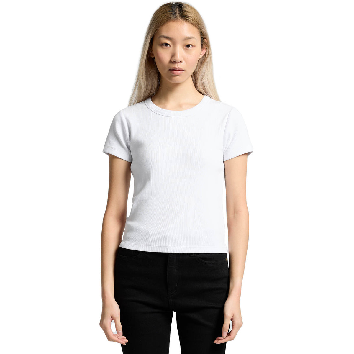 AS Colour Wo's Organic Rib Tee 4092G – Front
