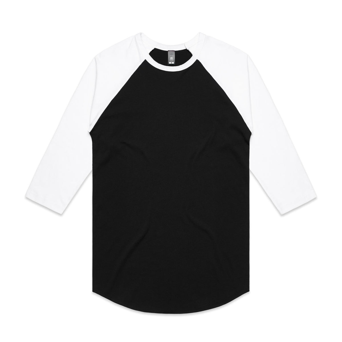 AS Colour Raglan Tee 5012 – Black/White