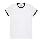 AS Colour Staple Ringer Tee 5053 – White/Black