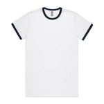 AS Colour Staple Ringer Tee 5053 – White/Navy