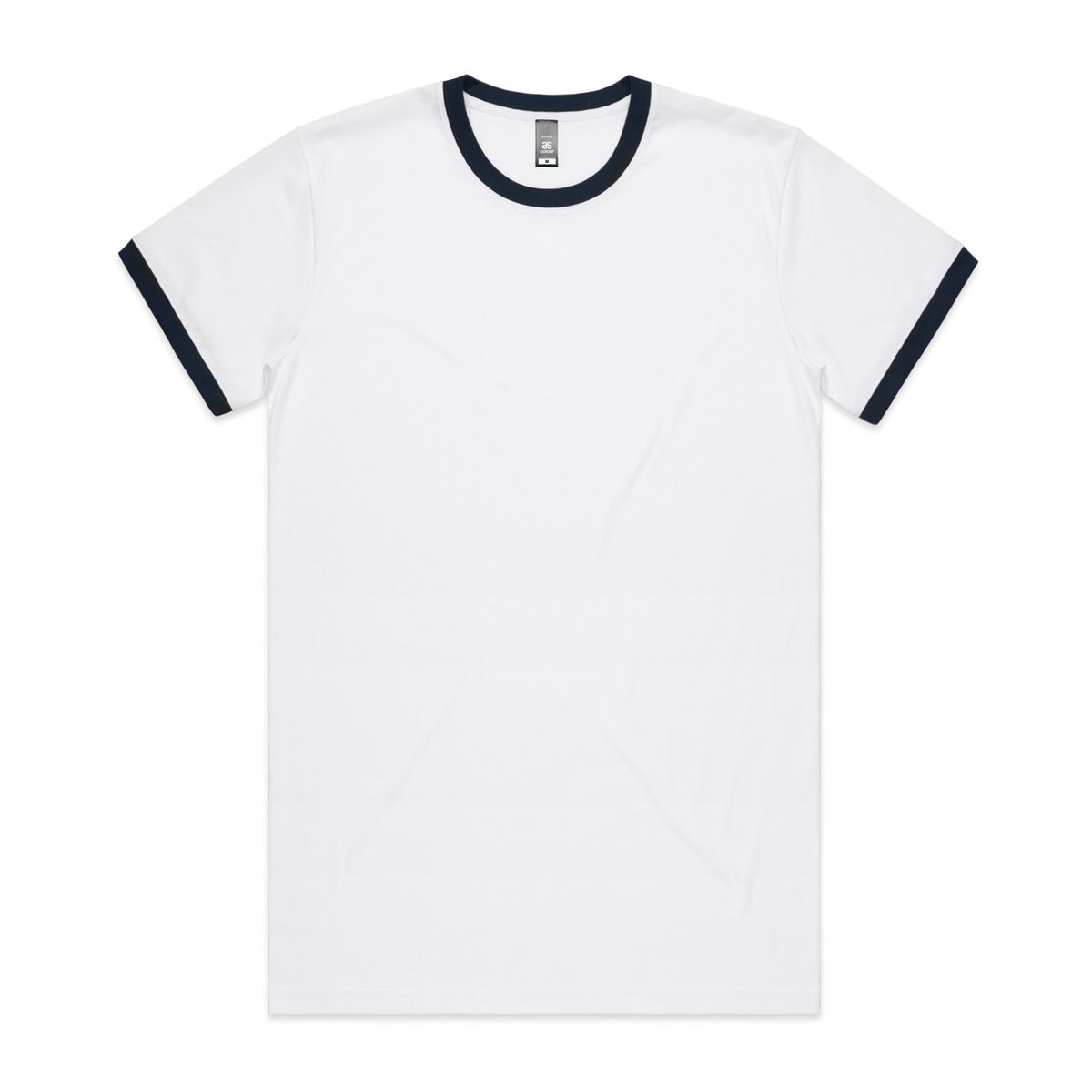 AS Colour Staple Ringer Tee 5053 – White/Navy