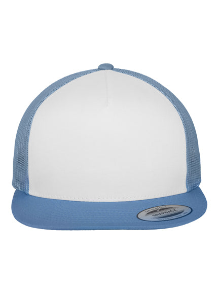 Yupoong Mesh 6006W – Carolina Blue-Weiß