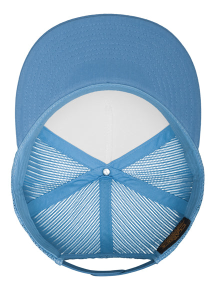 Yupoong Mesh 6006W – Carolina Blue-Weiß