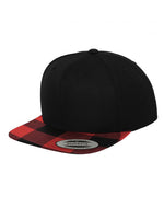 Yupoong Checked Flanell Peak 6089FP – Schwarz-Rot