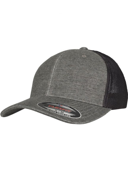 Flexfit Mesh Melange 6511M – Khaki-Schwarz