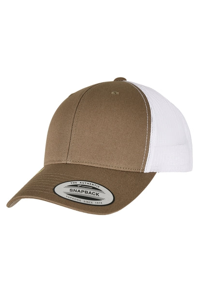 Yupoong Classic RECYCLED Retro 6606RT – Olive-Weiß