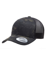 Yupoong Retro Multicam 6606MC – Camouflage-Schwarz