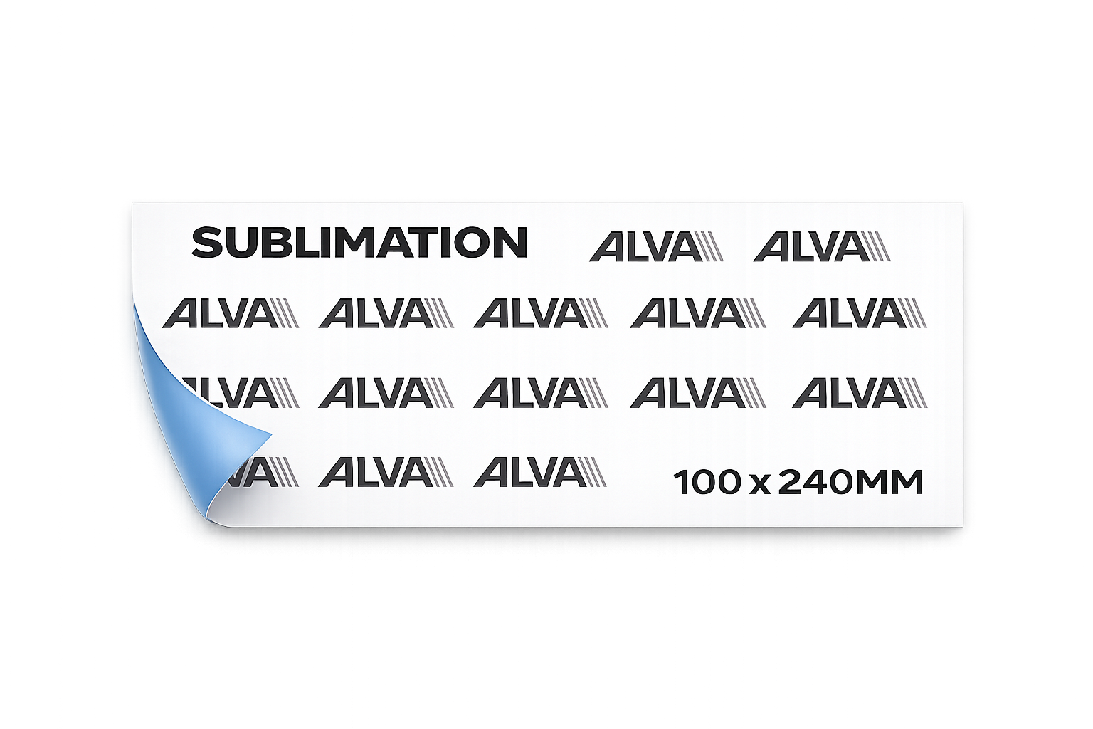 Sublimation Transfer 100 × 240 mm – perfekt für Tassen Logos &amp; Schriftzüge