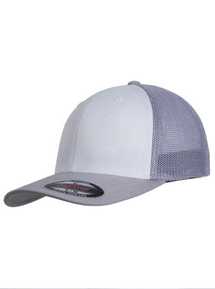 Flexfit Mesh 6511CF – Weiß-Silber